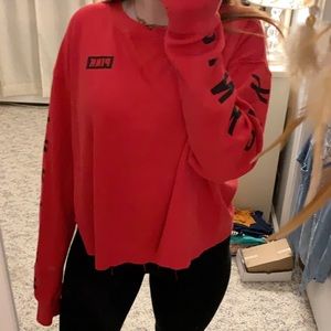 long sleeve victoria’s secret pink shirt